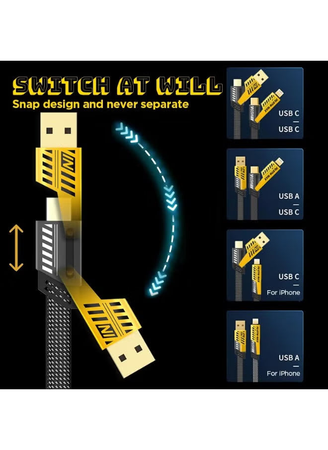 65W 4-in-1 Fast Charging Cable